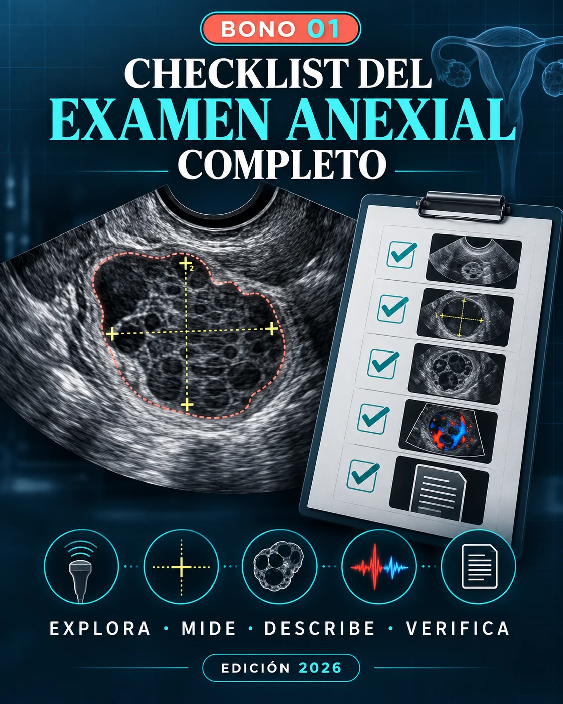 Vista del Checklist del examen anexial completo